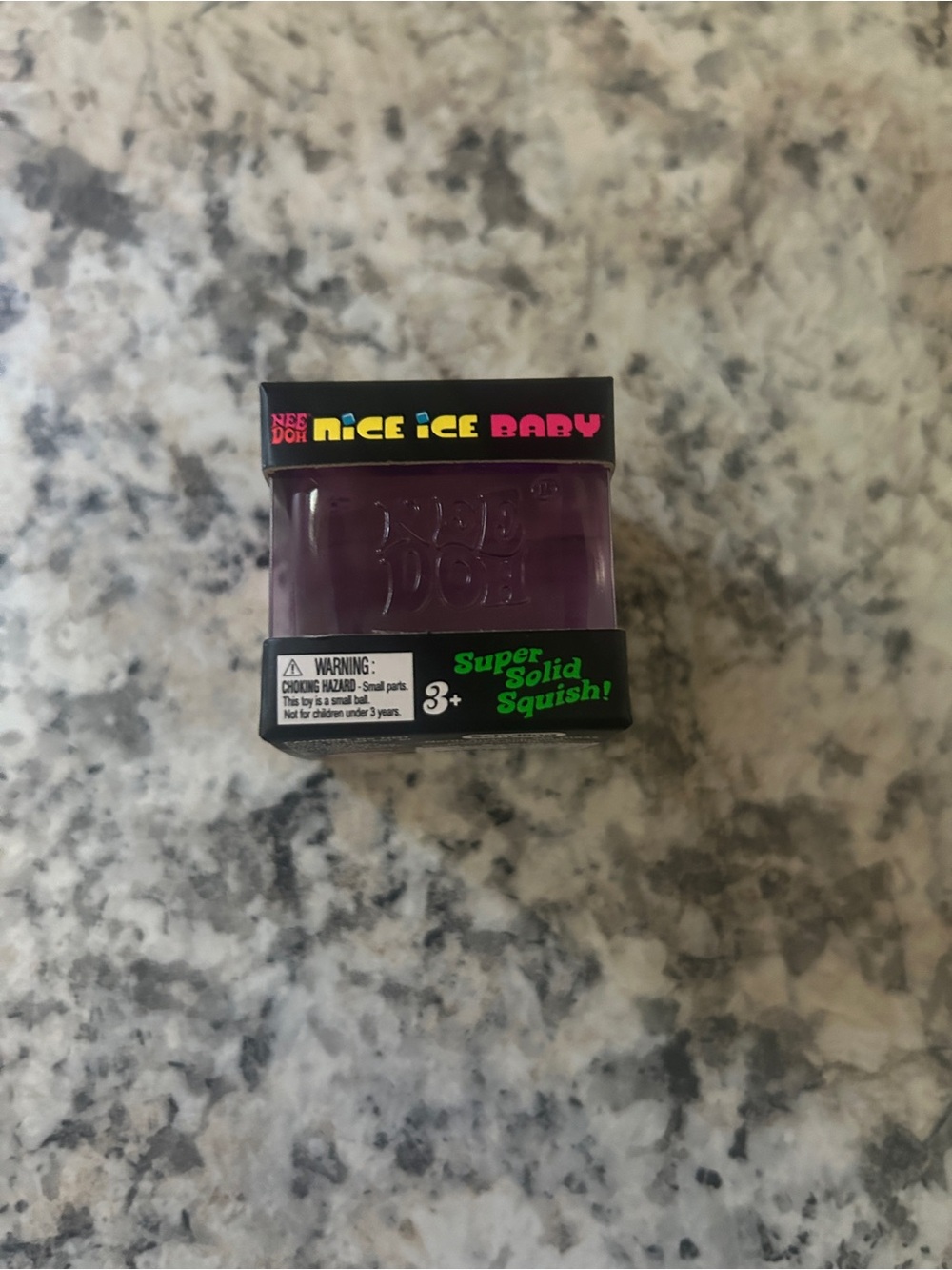 NeeDoh Nice Ice Baby Purple Squishy Fidget Toy